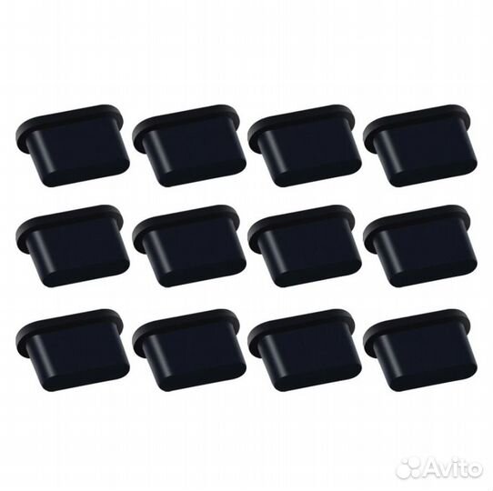 Силиконовые Заглушки для Apple iPhone (10) Black