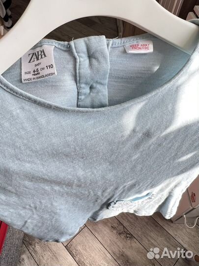 Футболка zara на девочку 110