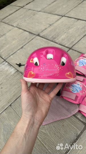 Защита шлем и наколенники для девочки 5 лет