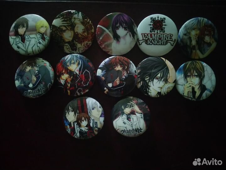 Значки из аниме Vampire Knight (Рыцарь вампир)