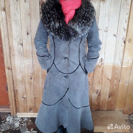 Дубленка оригинального фасона