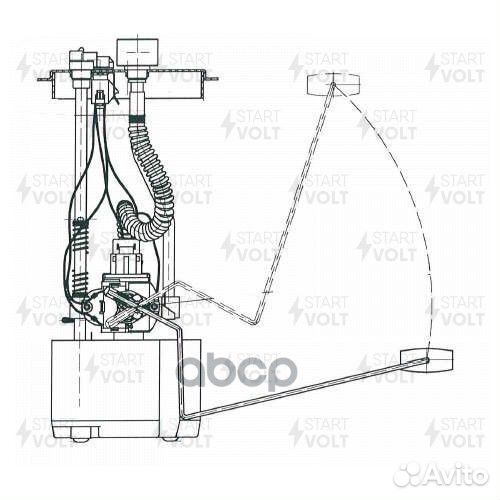 Модуль топливного насоса для а/м газ газель с дв