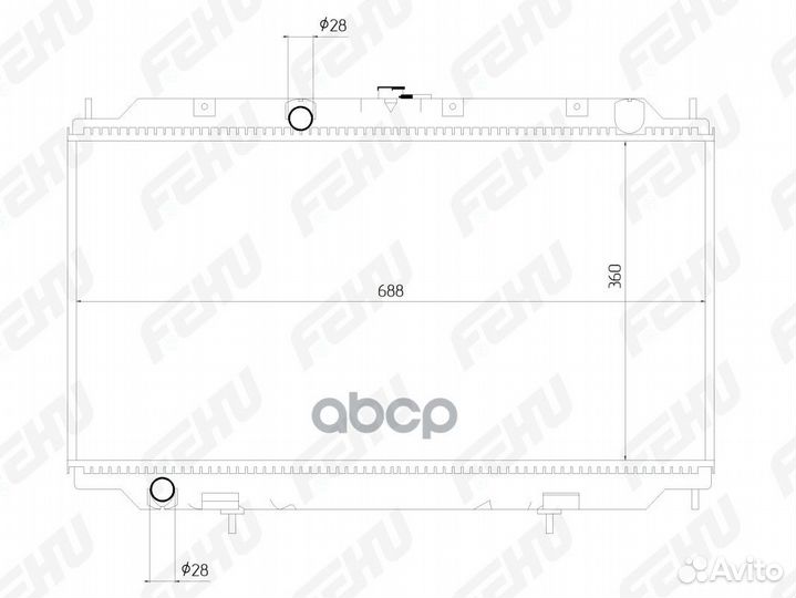 Радиатор охлаждения Nissan Almera N16/Primera P