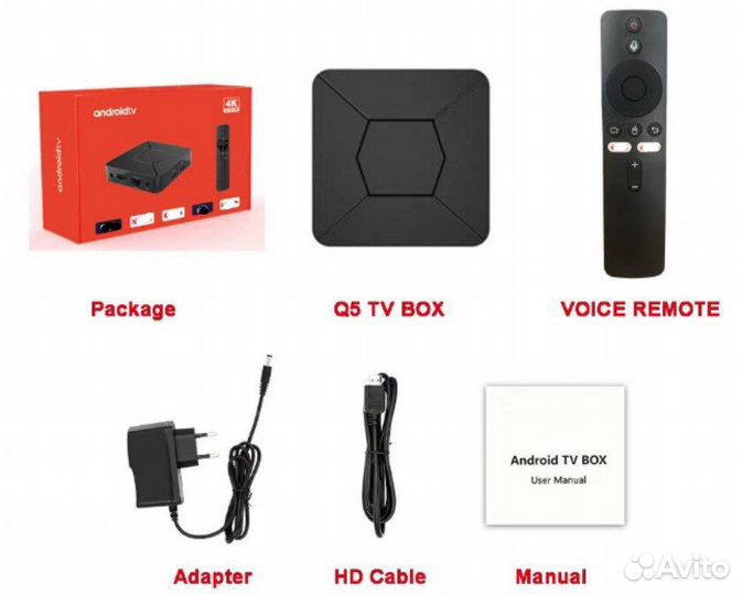 Андройд приставка Smart Ugoos Q5 2/8 (голос.пульт)