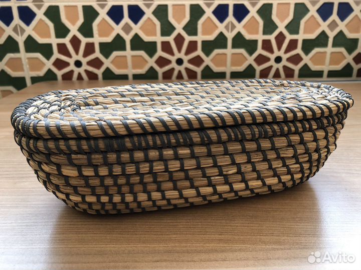 Шкатулка IKEA плетенная бамбук новая