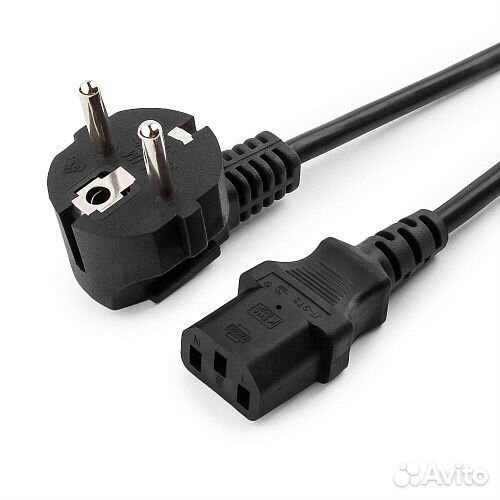 Кабель питания для компьютера стандарт 1.8м
