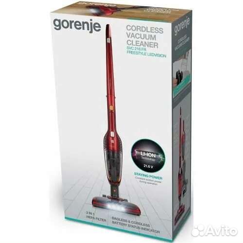 Пылесос беспроводной gorenje 21.6v.li-ion