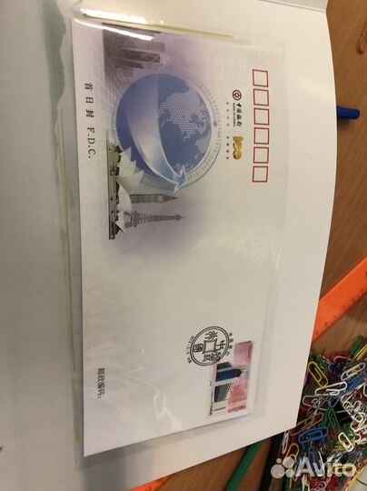 Марки почтовые Китай и конверты