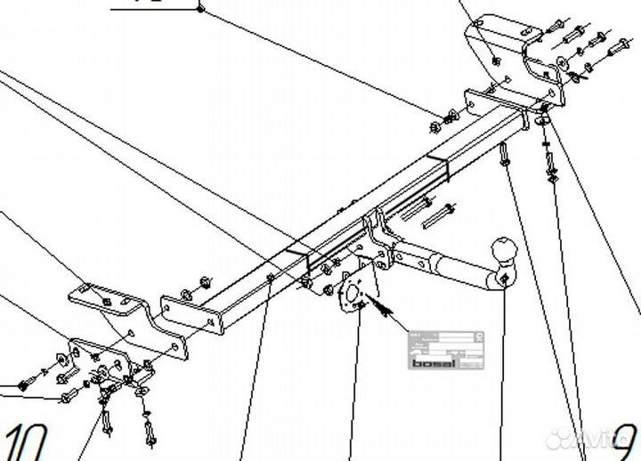 Фаркоп на Hyundai Tucson 2015-2018