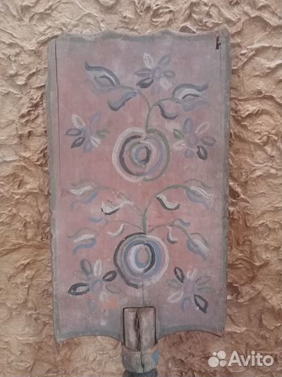 Лопасть, лопатка от старинной деревянной прялки. Л