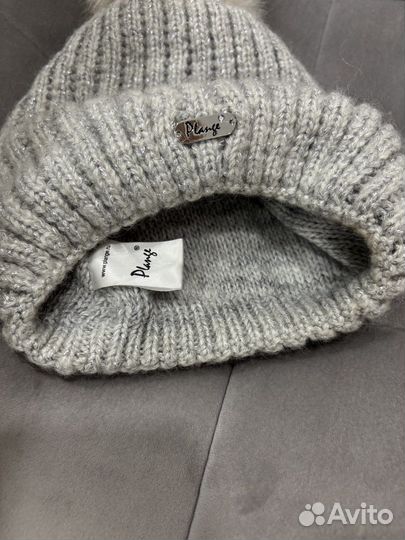 Шапка зимняя женская с помпоном