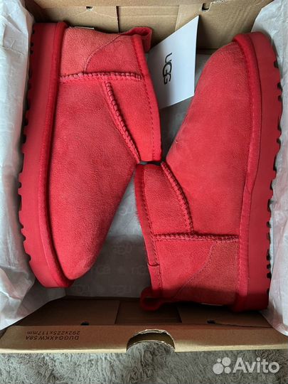 Угги женские UGG women'S ultra mini samba RED