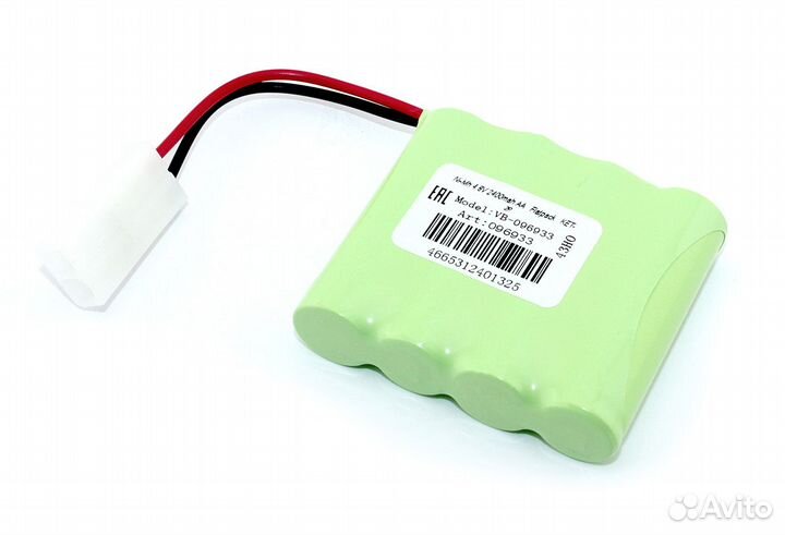 Аккумулятор Ni-Mh 4.8V 2400 mAh AA Flatpack KET-2P