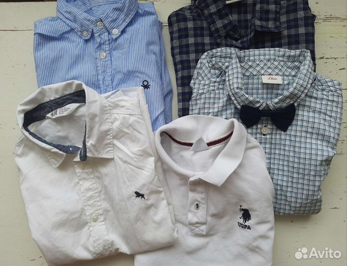 Рубашки для мальчика 128/134 см, 8/9 лет