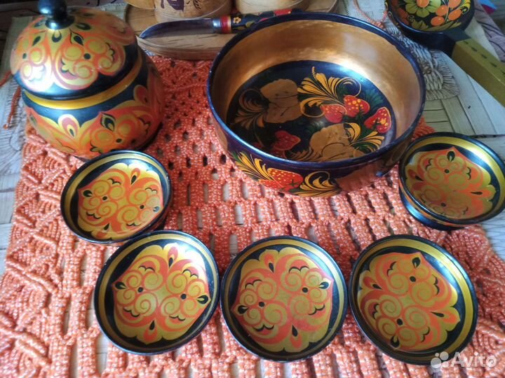 Золотая Хохлома Предметы интерьера и кухни