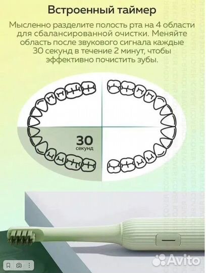 Электрическая зубная щетка Enchen Mint 5 Green