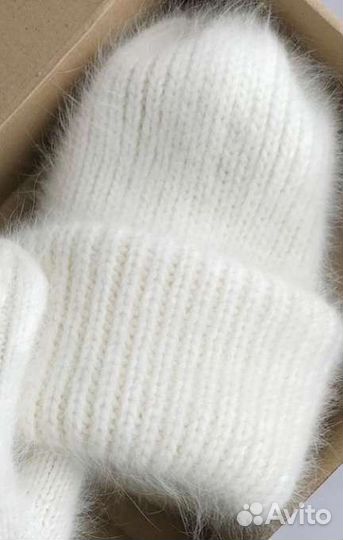 Комплект из пуха норки, шапка