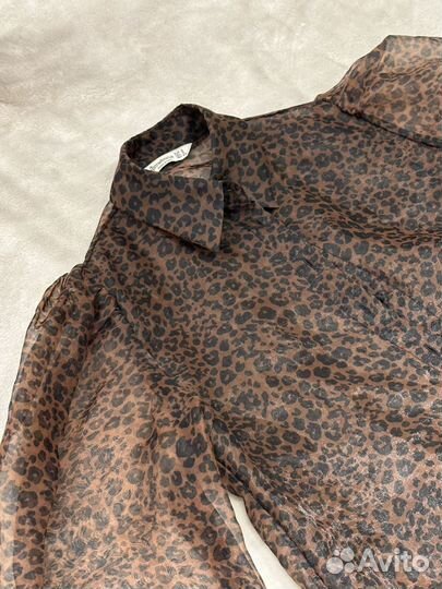 Блузка леопардовая