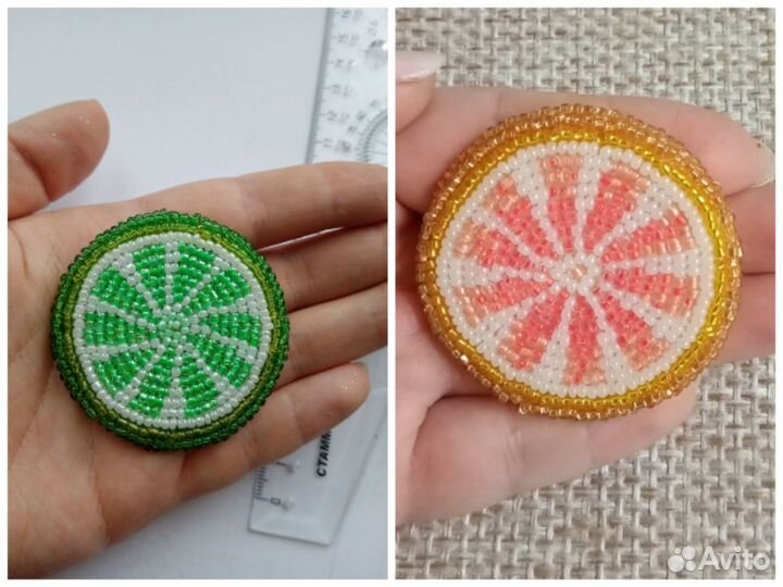 Броши из бисера