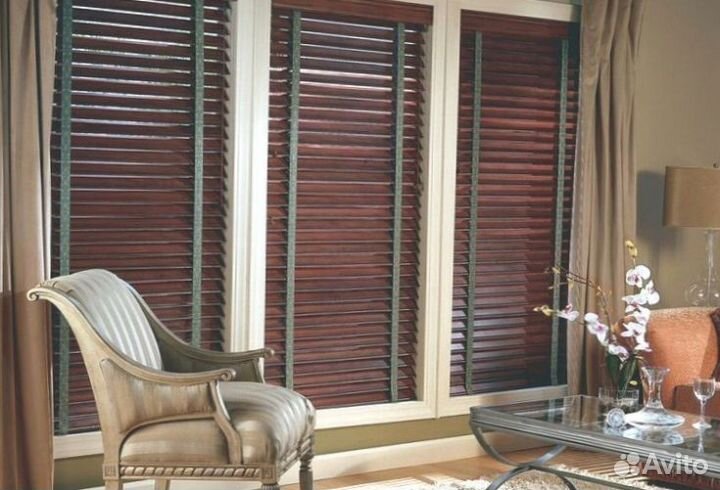 Деревянные жалюзи на заказ