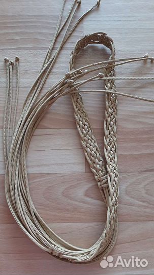 Ремень плетеный женский