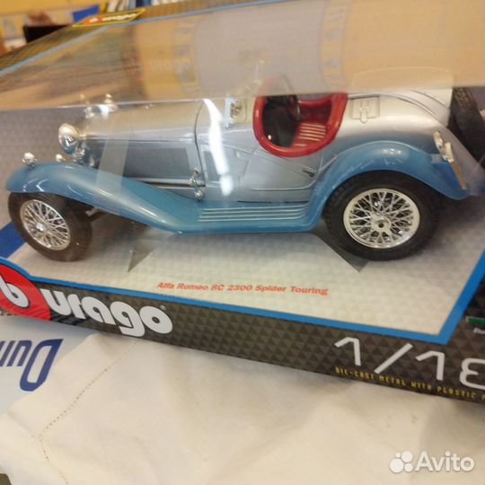 Модель 1/18 Alfa Romeo 8C 2300 Spider Touring