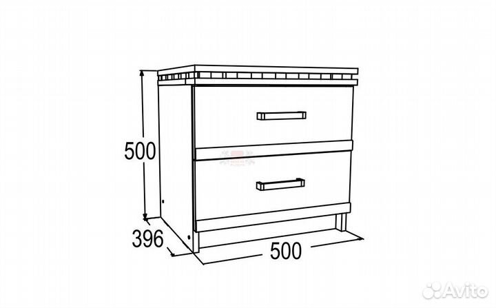 Тумба с ящиками Ольга 13 лдсп