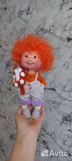 Текстильная интерьерная кукла ручной работы