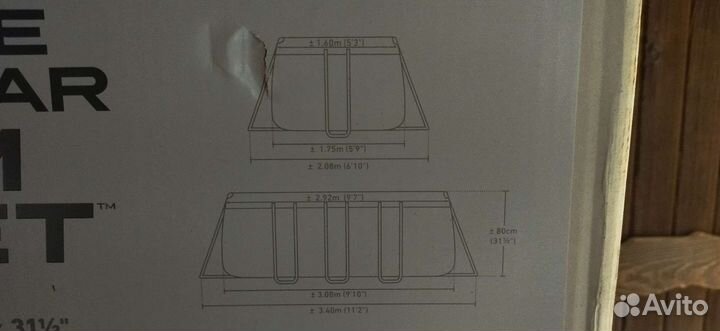Каркасный бассейн intex бу
