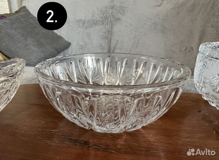 Столовая посуда из чешского хрусталя