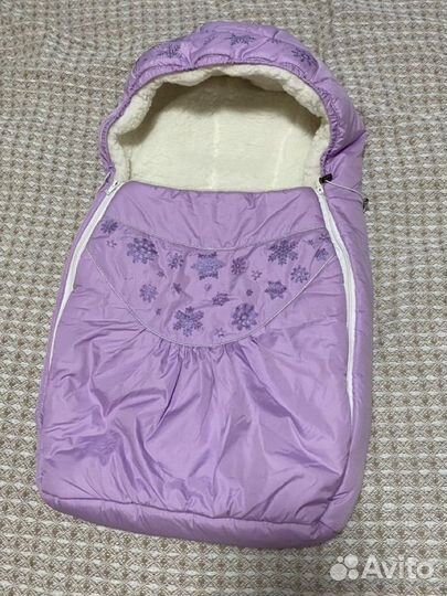 Зимний конверт в коляску