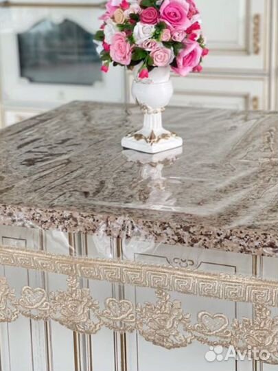 Скатерть силикон с кружевом