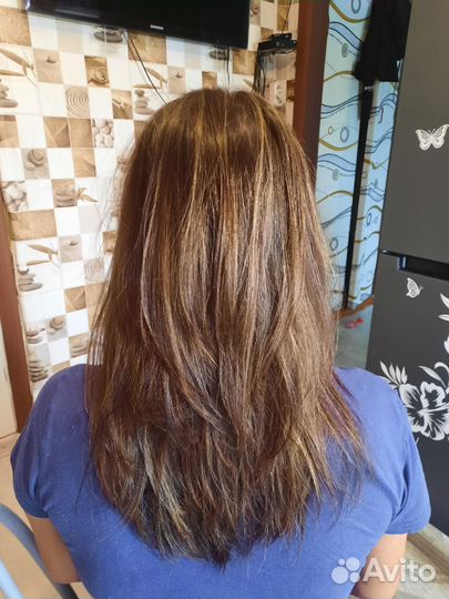 Стрижка и окрашивание волос