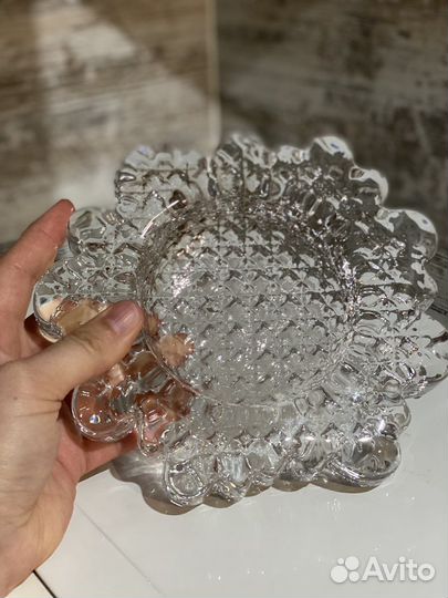 Подсвечник хрустальный новый