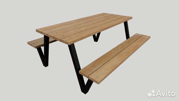 Стол со скамейками