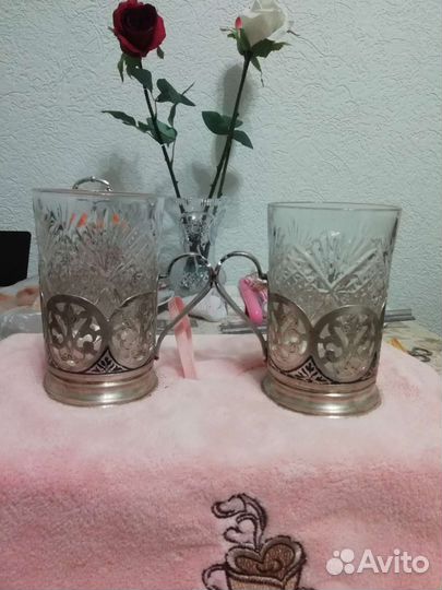 Подстаканник серебряный времен СССР