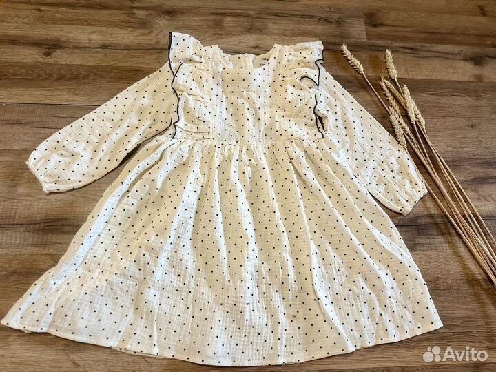 Муслиновое платье 116,122