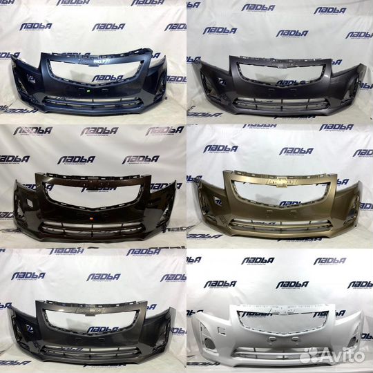 Бампер в цвет кузова Шевроле Круз рестайлинг 2012