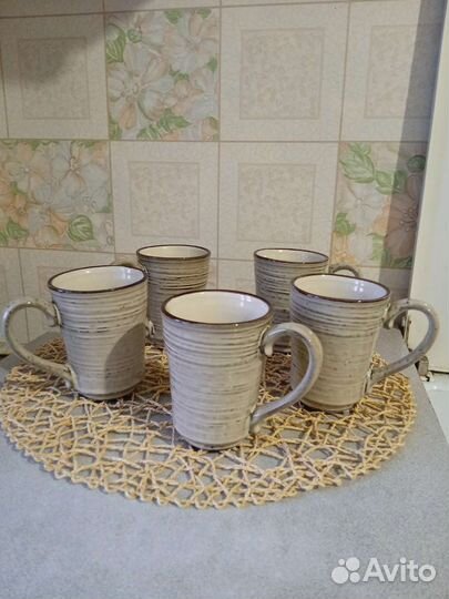 Кружки лофт новые 5шт