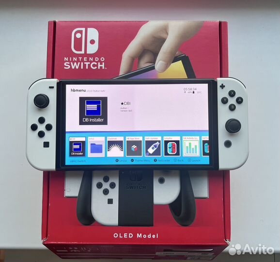Nintendo switch oled прошитый 128 gb как новый