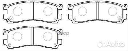 Колодки тормозные дисковые mazda: 929 92- HP824