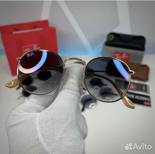 Сонцезащитные очки ray ban round metal