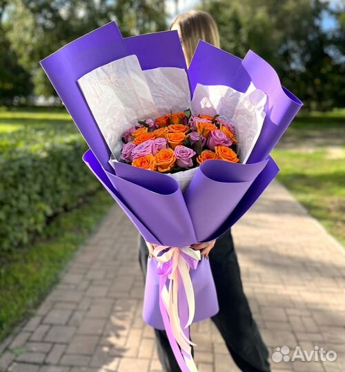 Доставка Букетов. Вау-Букеты Роз на Подарок