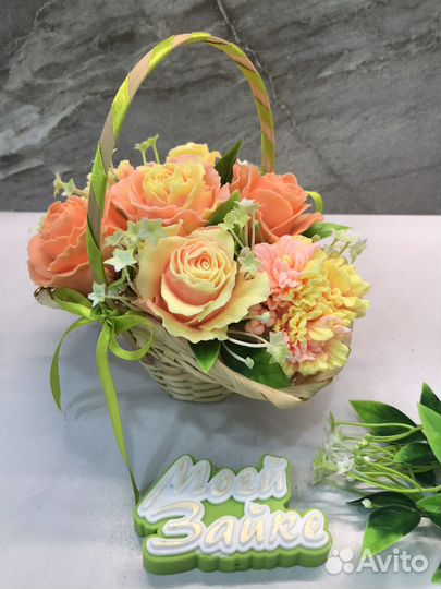 Букет цветов из мыла