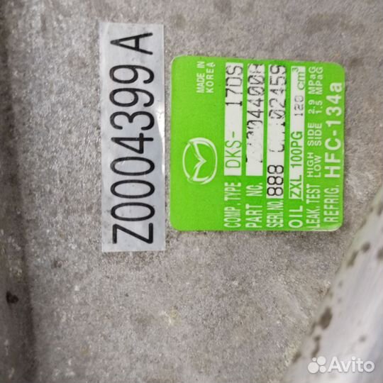 Компрессор кондиционера Mazda6 GH