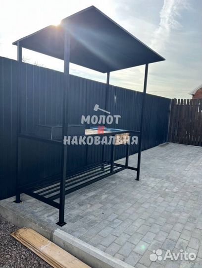 Беседка с мангалом