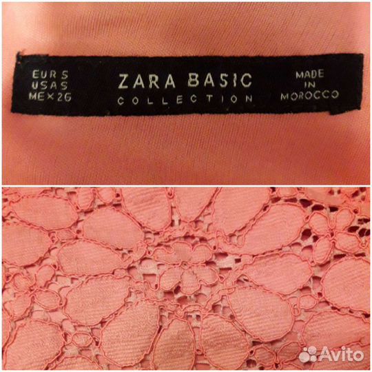 Кружевное платье zara и юбка - р.S