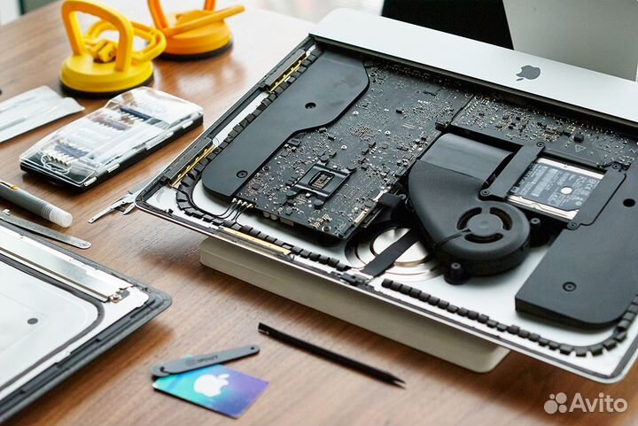 Установка SSD диска в Apple iMac, Mac mini