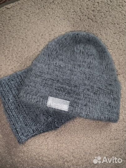 Шапка и снуд женский зимний