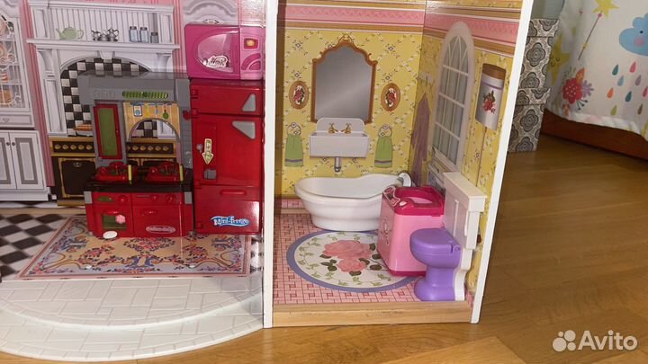 Кукольный дом Kidkraft /лифт/доп.мебель